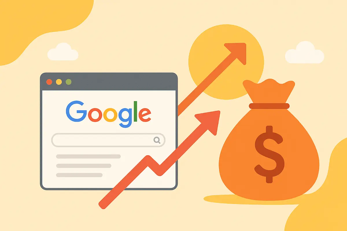 تصویری از گوشی موبایل که در حال جستجوی خدمات محلی است